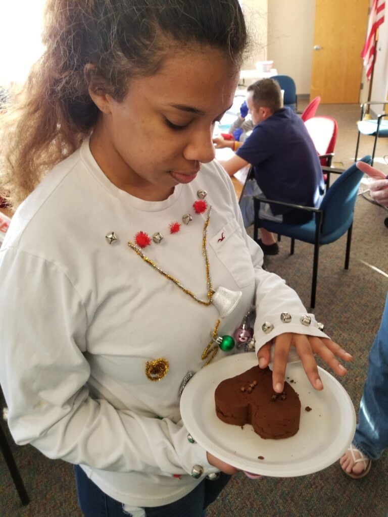 Artwork and artists from the December 2018 — Christmas Fun session at Creating With Blind Abandon.