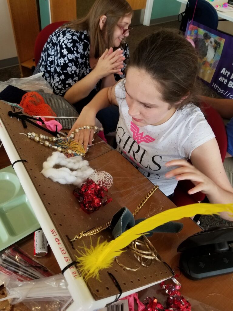 Artwork and artists from the December 2018 — Christmas Fun session at Creating With Blind Abandon.