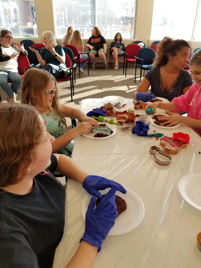 Artwork and artists from the December 2018 — Christmas Fun session at Creating With Blind Abandon.