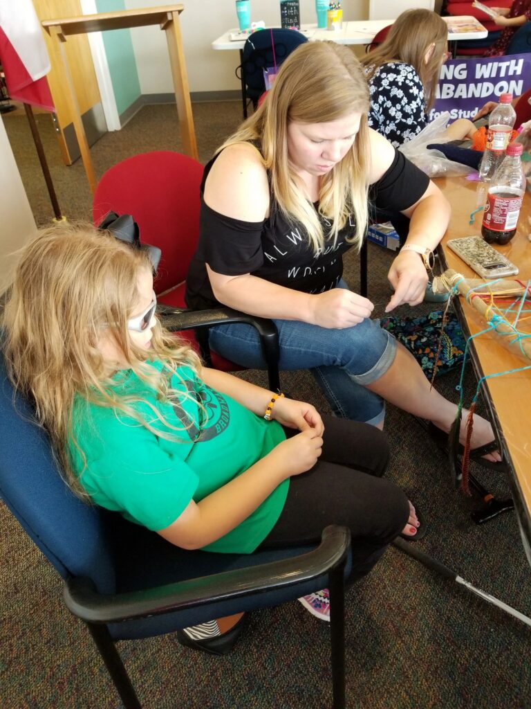 Artwork and artists from the December 2018 — Christmas Fun session at Creating With Blind Abandon.