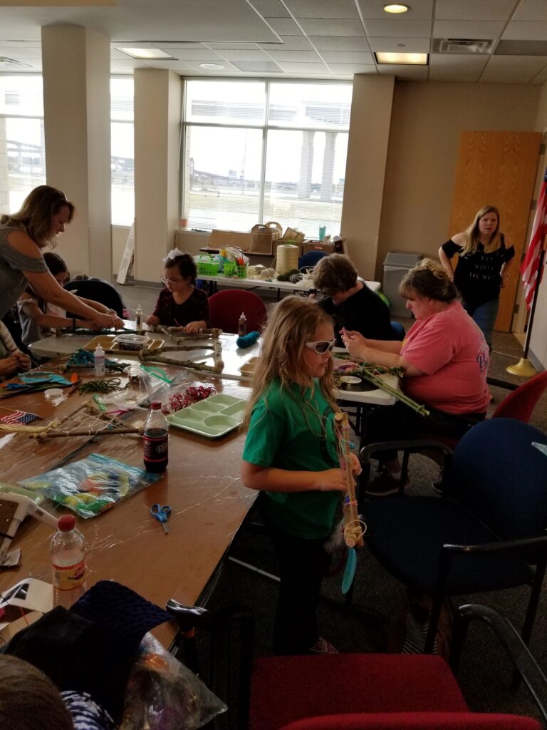 Artwork and artists from the December 2018 — Christmas Fun session at Creating With Blind Abandon.