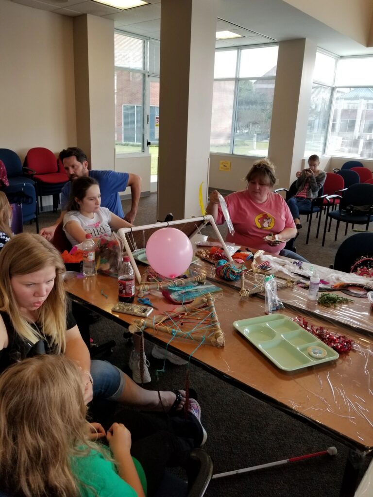 Artwork and artists from the December 2018 — Christmas Fun session at Creating With Blind Abandon.