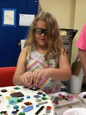 Artwork and artists from the September 2019 — The Color of Blind session at Creating With Blind Abandon.