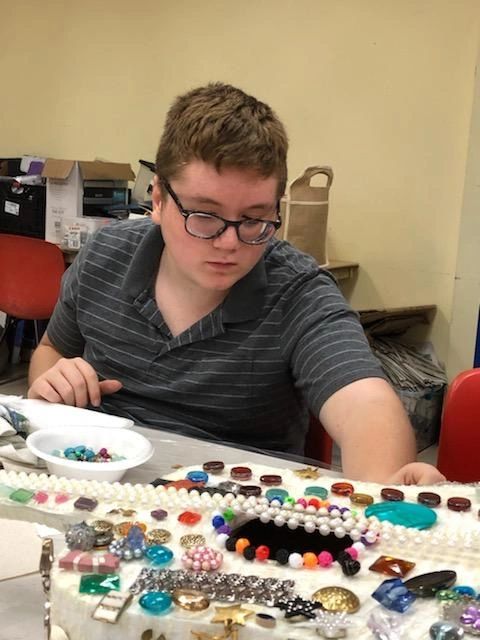 Artwork and artists from the September 2019 — The Color of Blind session at Creating With Blind Abandon.