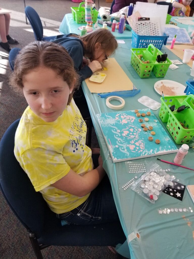 Artwork and artists from the January 2019 — Braille Art on Canvas session at Creating With Blind Abandon.