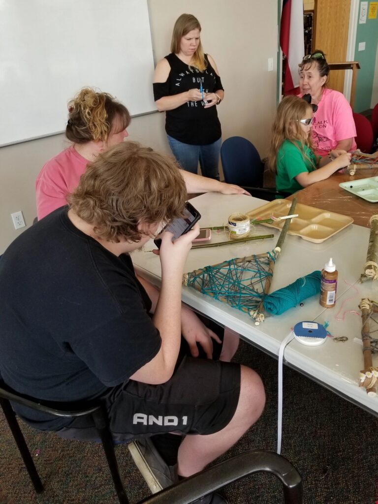 Artwork and artists from the December 2018 — Christmas Fun session at Creating With Blind Abandon.