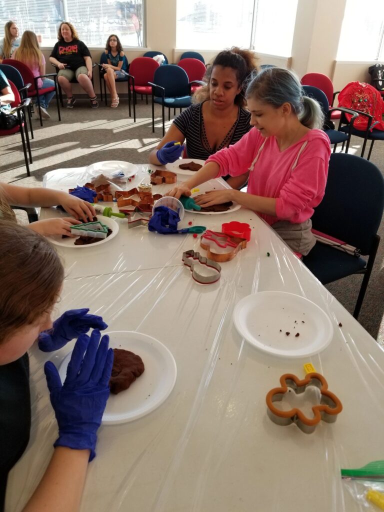 Artwork and artists from the December 2018 — Christmas Fun session at Creating With Blind Abandon.