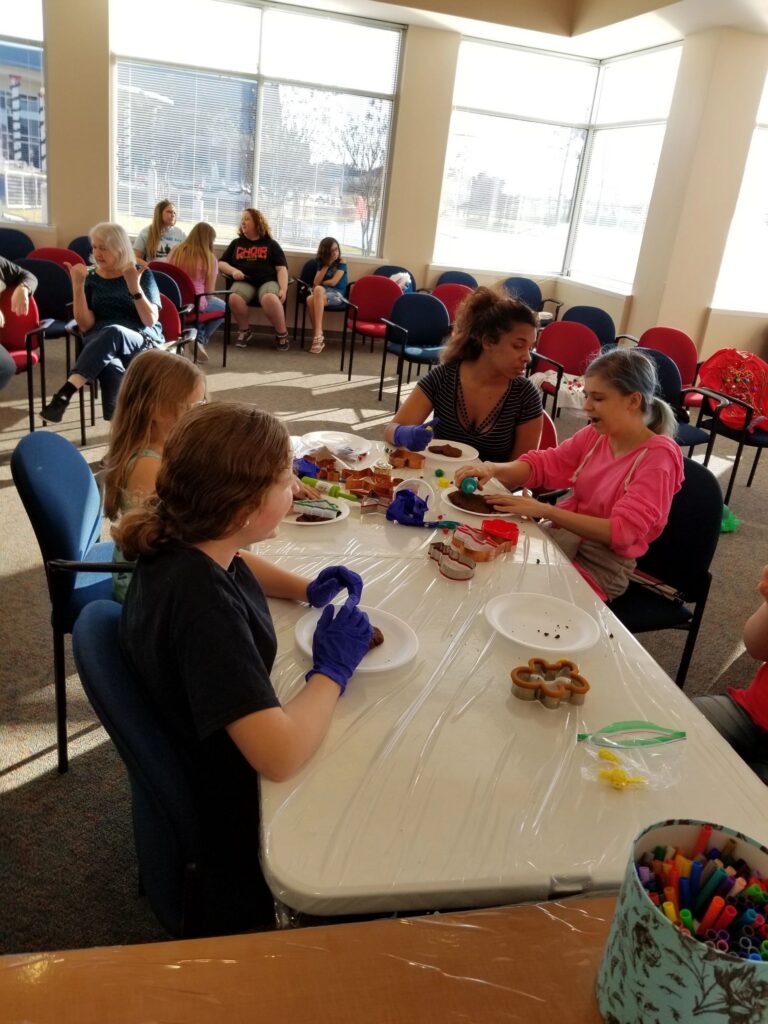 Artwork and artists from the December 2018 — Christmas Fun session at Creating With Blind Abandon.