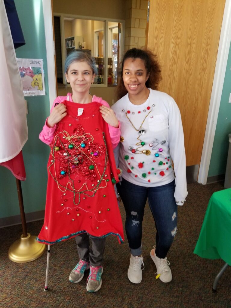Artwork and artists from the December 2018 — Christmas Fun session at Creating With Blind Abandon.