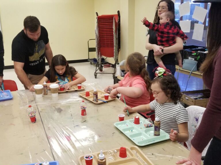 Artwork and artists from the Dec 2019 — Jeweled Christmas Trees session at Creating With Blind Abandon.