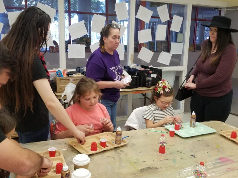 Artwork and artists from the Dec 2019 — Jeweled Christmas Trees session at Creating With Blind Abandon.