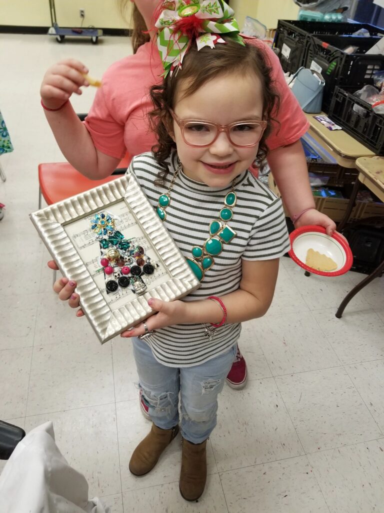 Artwork and artists from the Dec 2019 — Jeweled Christmas Trees session at Creating With Blind Abandon.