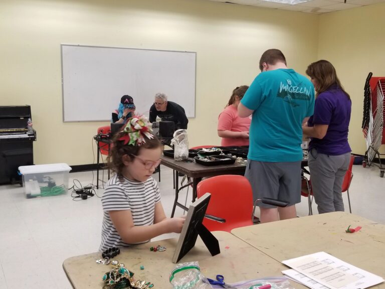 Artwork and artists from the Dec 2019 — Jeweled Christmas Trees session at Creating With Blind Abandon.