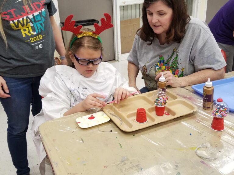 Artwork and artists from the Dec 2019 — Jeweled Christmas Trees session at Creating With Blind Abandon.