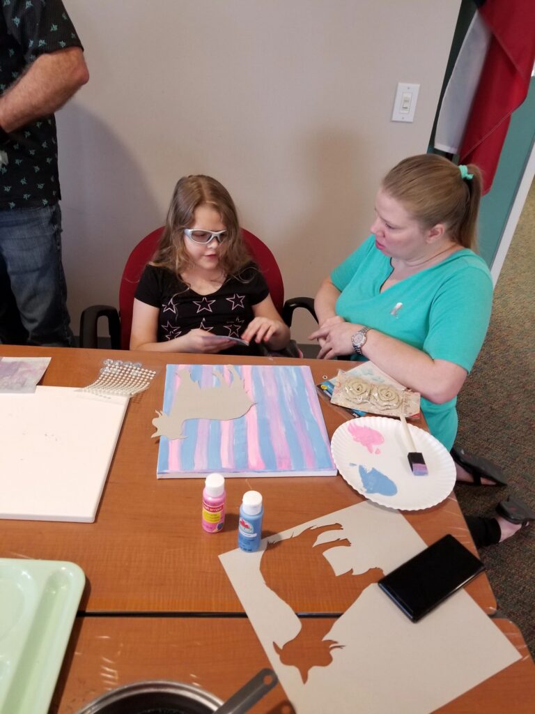 Artwork and artists from the March 2019 — Restaurant Art session at Creating With Blind Abandon.