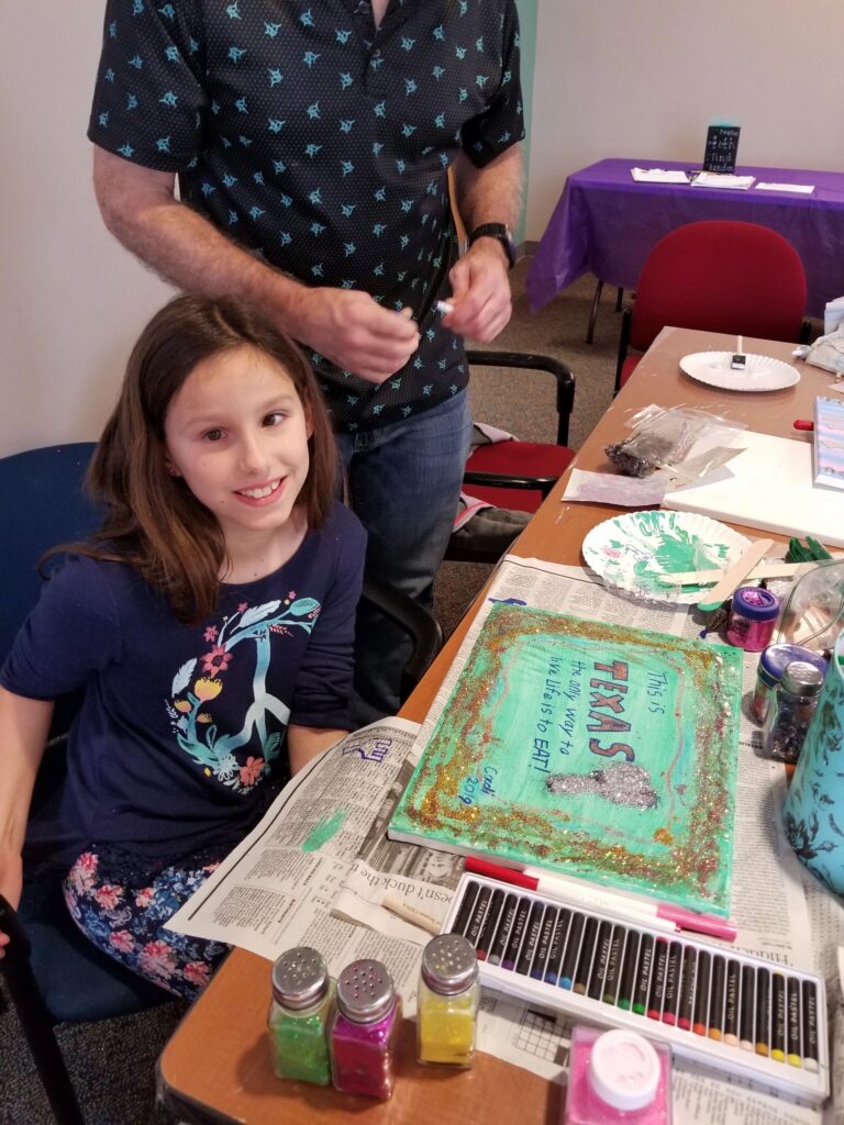 Artwork and artists from the March 2019 — Restaurant Art session at Creating With Blind Abandon.