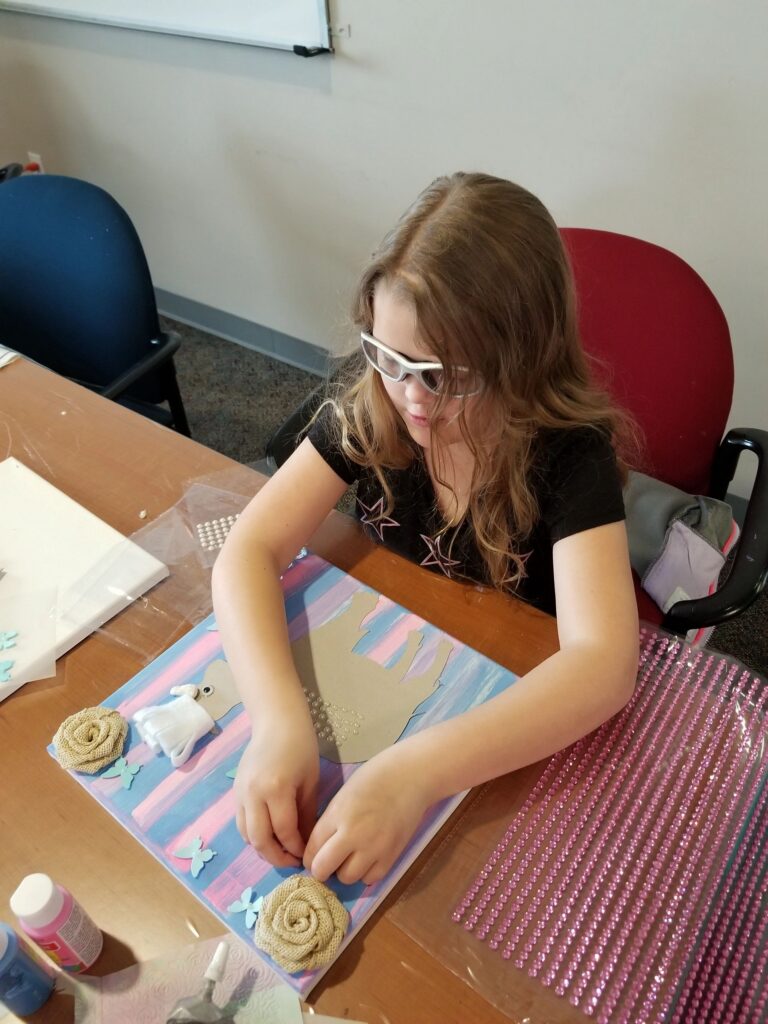 Artwork and artists from the March 2019 — Restaurant Art session at Creating With Blind Abandon.