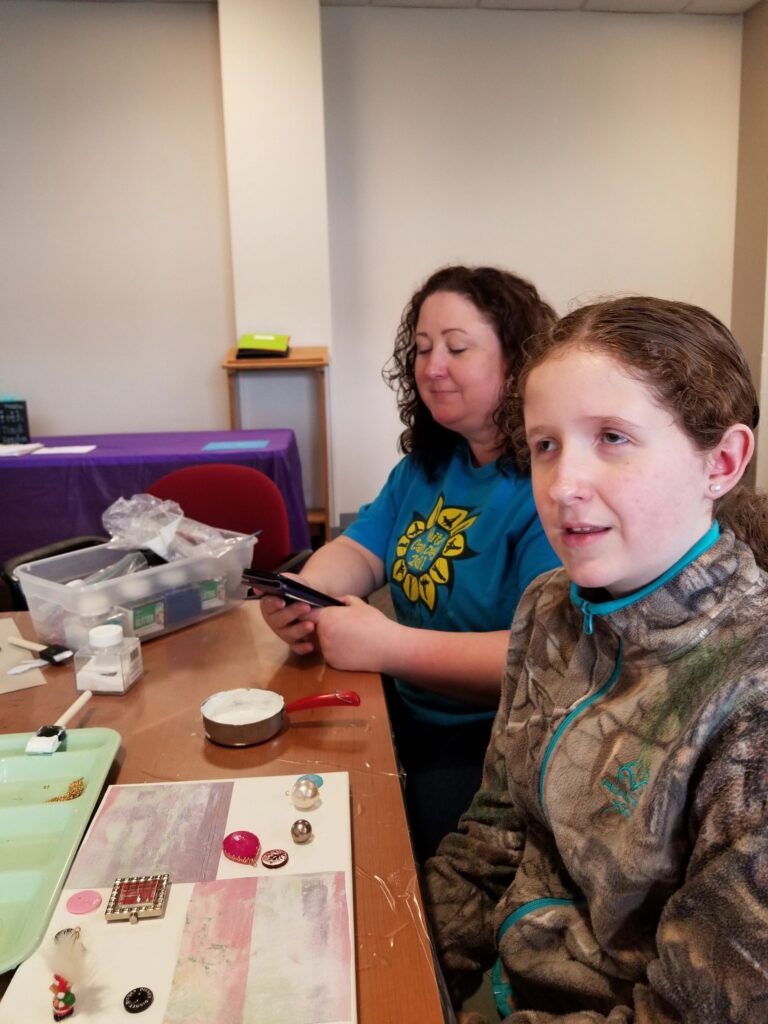 Artwork and artists from the March 2019 — Restaurant Art session at Creating With Blind Abandon.