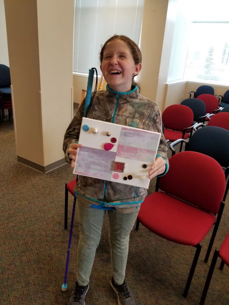 Artwork and artists from the March 2019 — Restaurant Art session at Creating With Blind Abandon.
