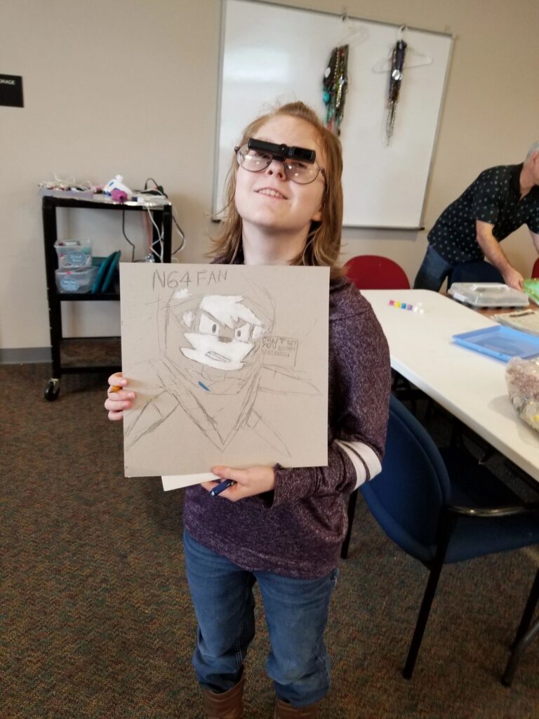 Artwork and artists from the March 2019 — Restaurant Art session at Creating With Blind Abandon.