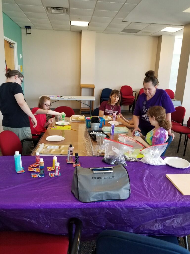 Artwork and artists from the May 2019 — Rocking Flowers for Mom! session at Creating With Blind Abandon.