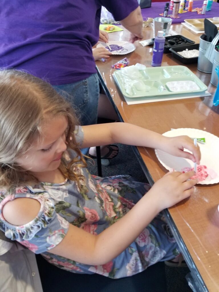 Artwork and artists from the May 2019 — Rocking Flowers for Mom! session at Creating With Blind Abandon.
