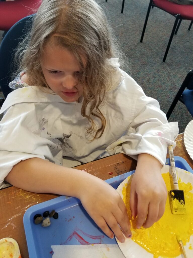 Artwork and artists from the May 2019 — Rocking Flowers for Mom! session at Creating With Blind Abandon.