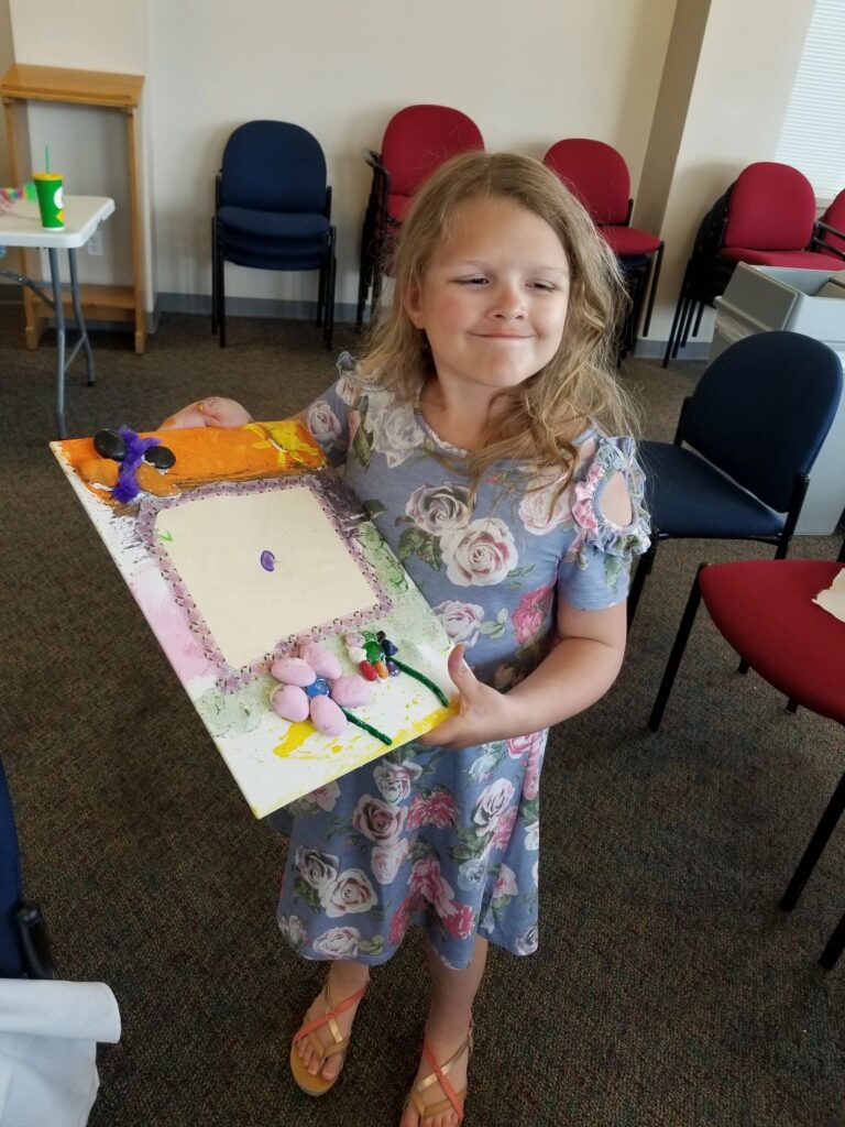 Artwork and artists from the May 2019 — Rocking Flowers for Mom! session at Creating With Blind Abandon.