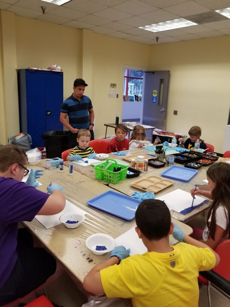 Artwork and artists from the June 2019 — A Fishy Situation session at Creating With Blind Abandon.