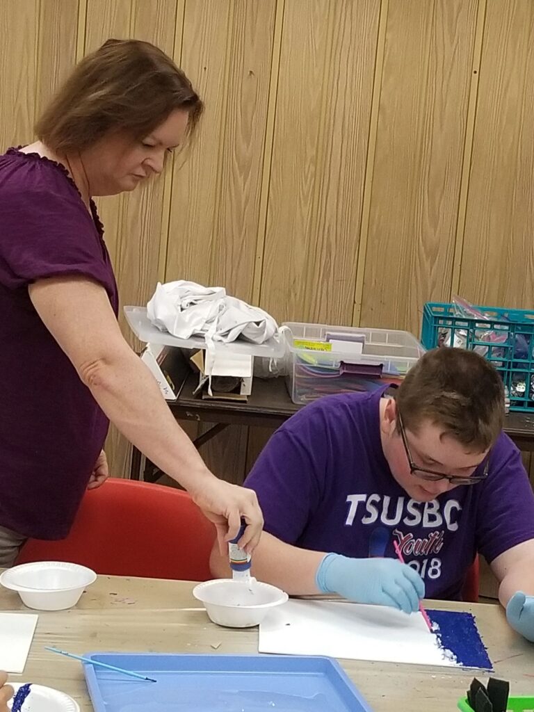 Artwork and artists from the June 2019 — A Fishy Situation session at Creating With Blind Abandon.
