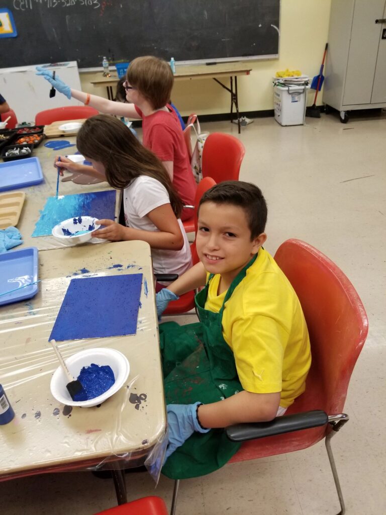 Artwork and artists from the June 2019 — A Fishy Situation session at Creating With Blind Abandon.