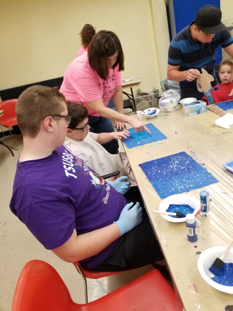 Artwork and artists from the June 2019 — A Fishy Situation session at Creating With Blind Abandon.