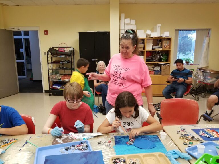 Artwork and artists from the June 2019 — A Fishy Situation session at Creating With Blind Abandon.