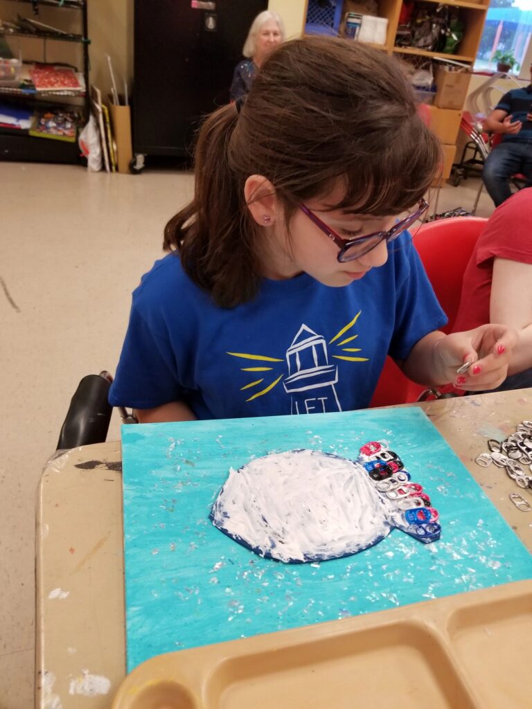 Artwork and artists from the June 2019 — A Fishy Situation session at Creating With Blind Abandon.