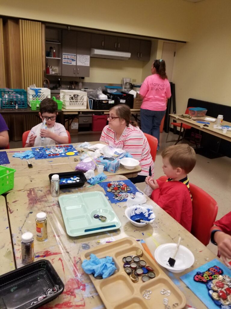 Artwork and artists from the June 2019 — A Fishy Situation session at Creating With Blind Abandon.