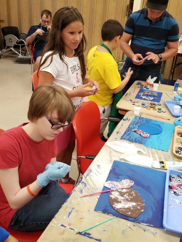 Artwork and artists from the June 2019 — A Fishy Situation session at Creating With Blind Abandon.
