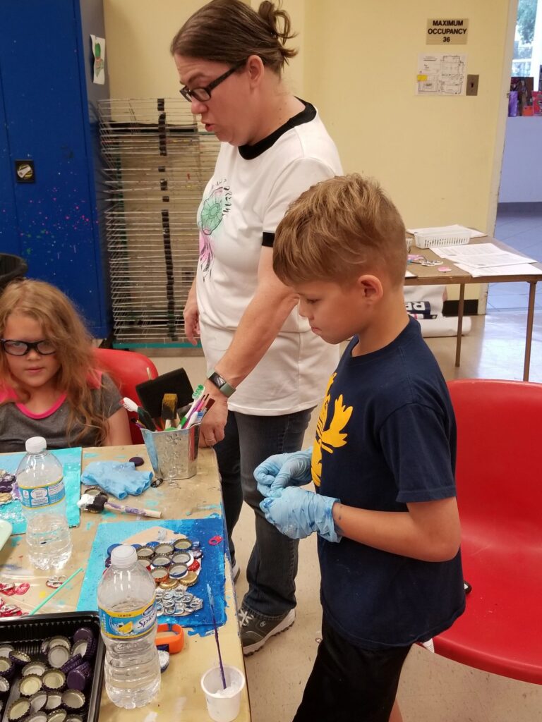 Artwork and artists from the June 2019 — A Fishy Situation session at Creating With Blind Abandon.