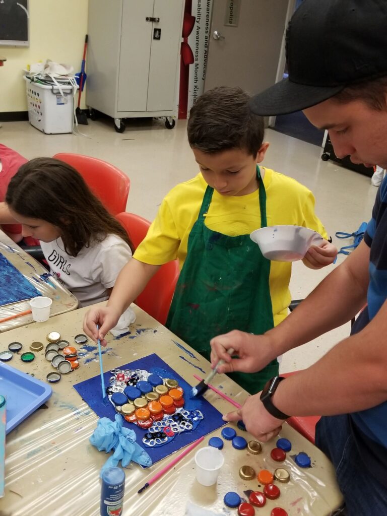Artwork and artists from the June 2019 — A Fishy Situation session at Creating With Blind Abandon.