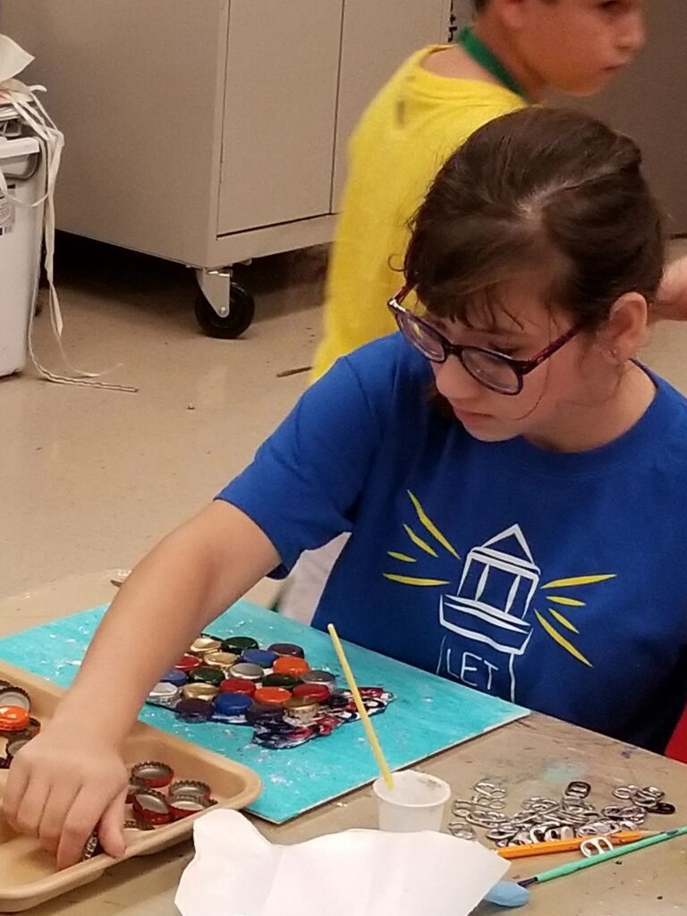 Artwork and artists from the June 2019 — A Fishy Situation session at Creating With Blind Abandon.
