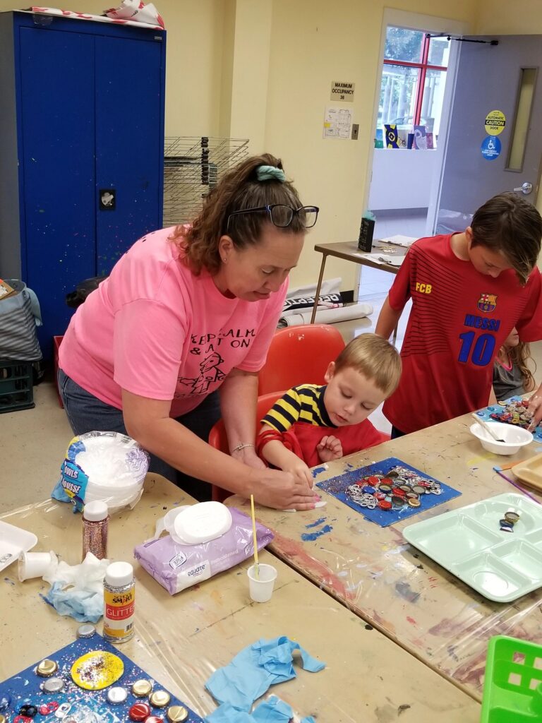 Artwork and artists from the June 2019 — A Fishy Situation session at Creating With Blind Abandon.