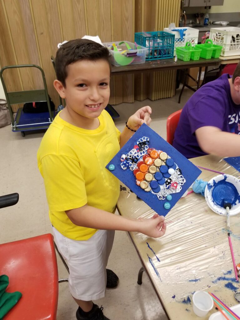 Artwork and artists from the June 2019 — A Fishy Situation session at Creating With Blind Abandon.