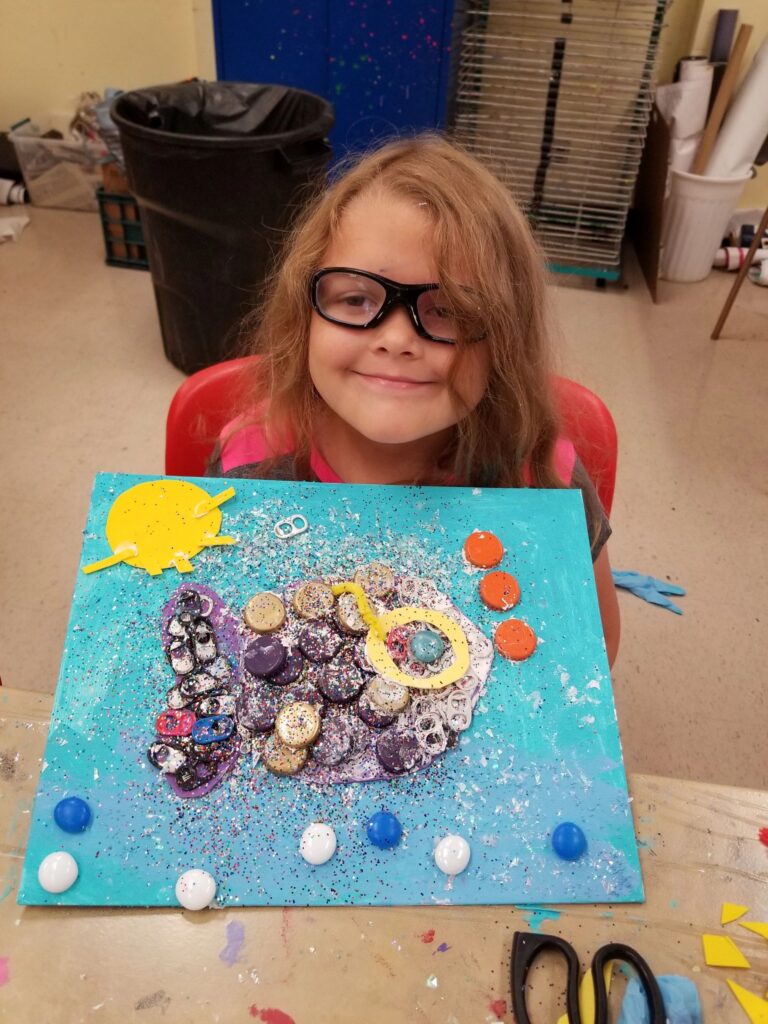 Artwork and artists from the June 2019 — A Fishy Situation session at Creating With Blind Abandon.