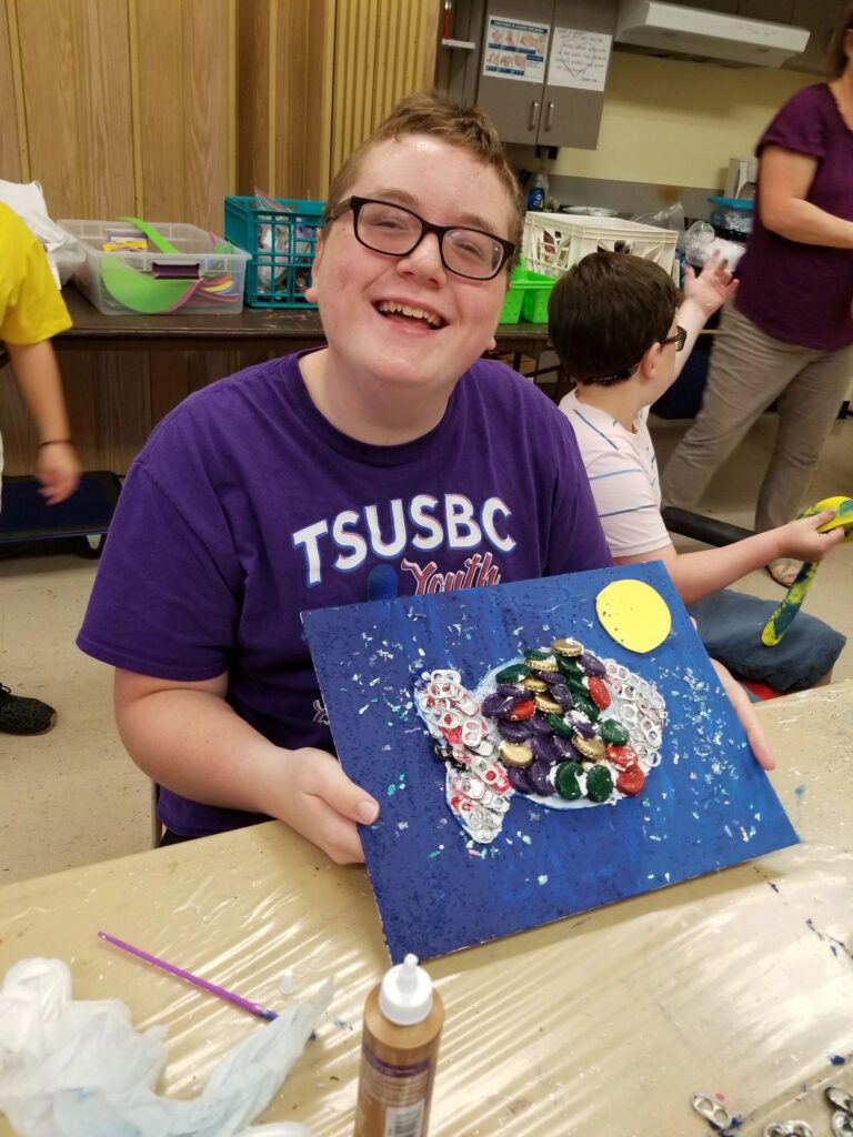 Artwork and artists from the June 2019 — A Fishy Situation session at Creating With Blind Abandon.