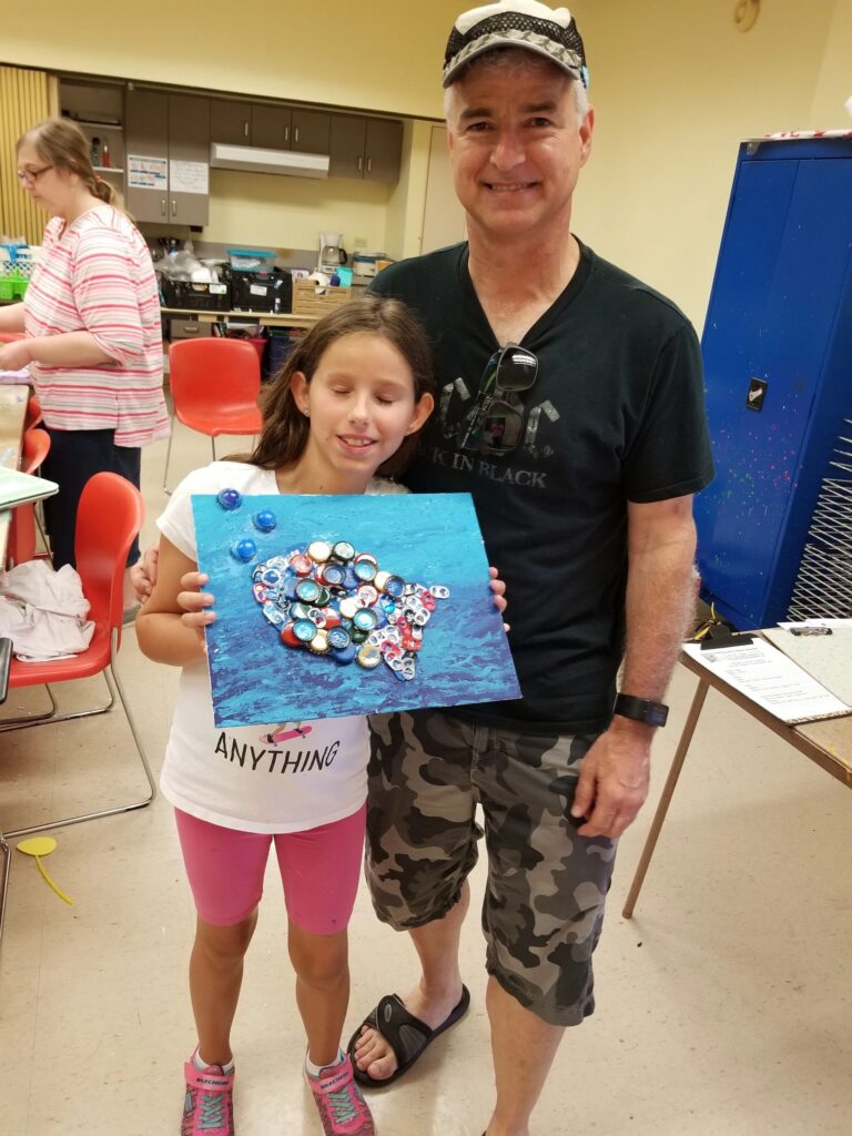 Artwork and artists from the June 2019 — A Fishy Situation session at Creating With Blind Abandon.