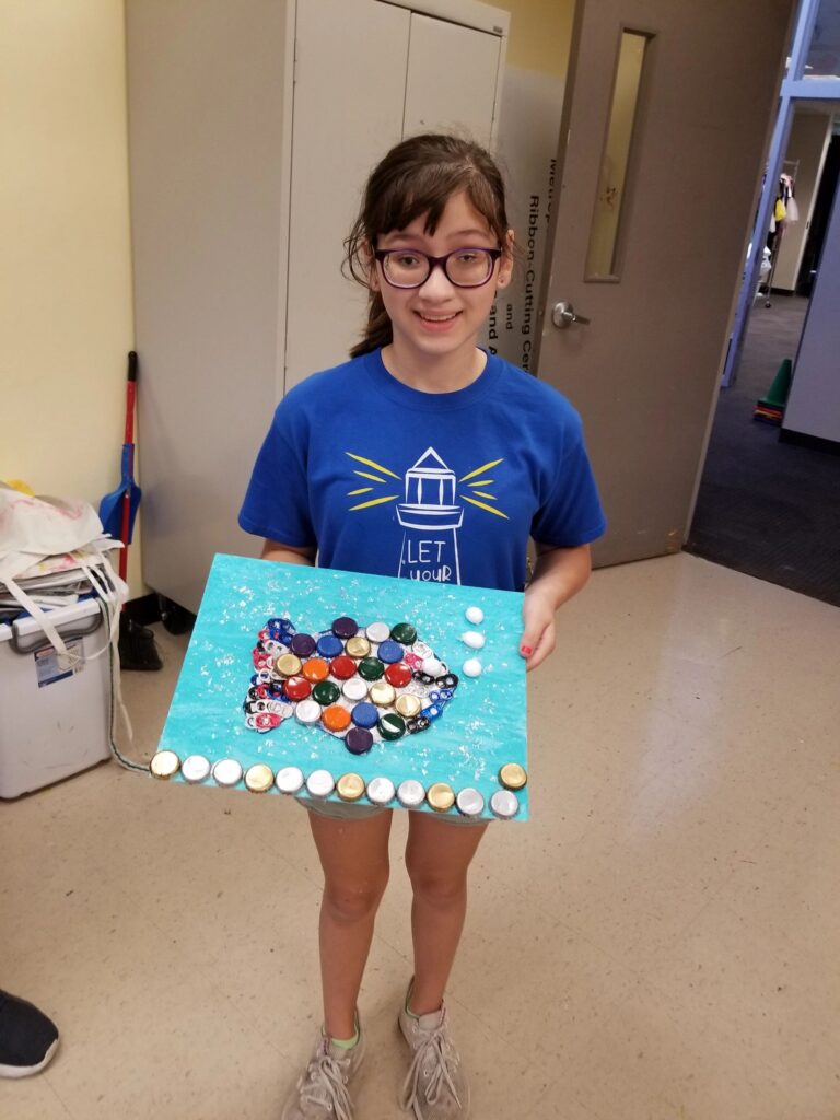 Artwork and artists from the June 2019 — A Fishy Situation session at Creating With Blind Abandon.