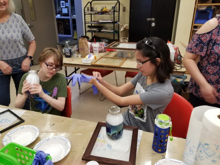 Artwork and artists from the July 2019 — Stained Glass with Rudy Anderson session at Creating With Blind Abandon.