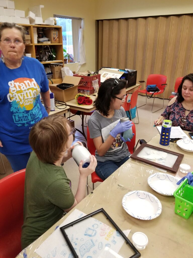 Artwork and artists from the July 2019 — Stained Glass with Rudy Anderson session at Creating With Blind Abandon.