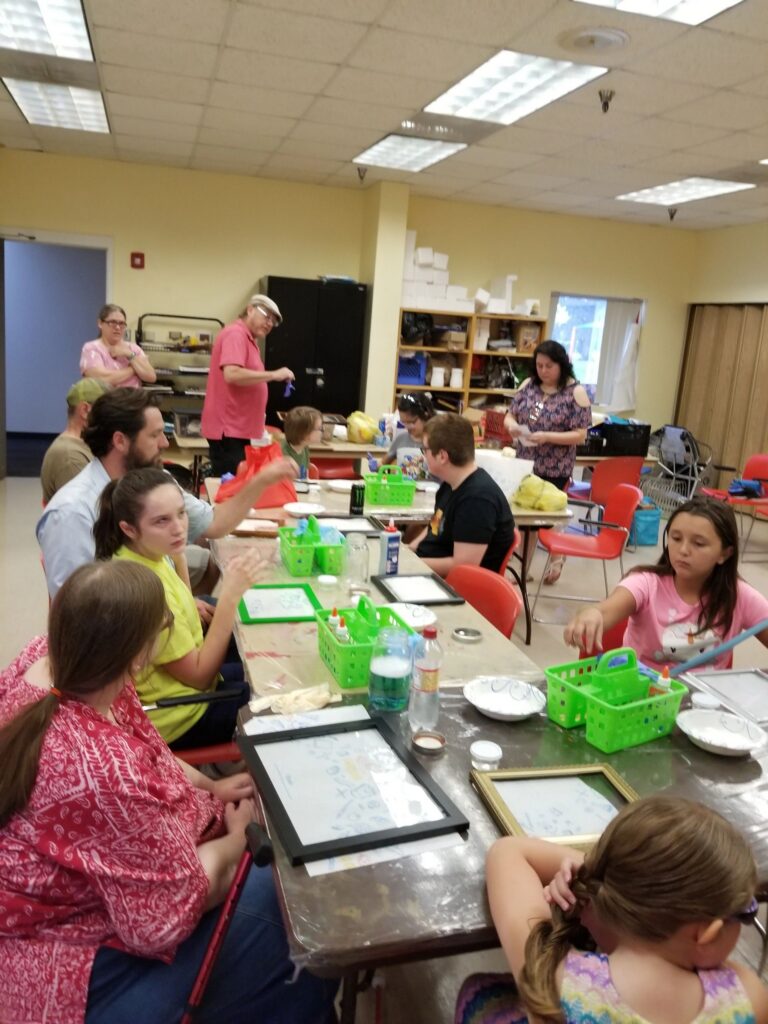 Artwork and artists from the July 2019 — Stained Glass with Rudy Anderson session at Creating With Blind Abandon.