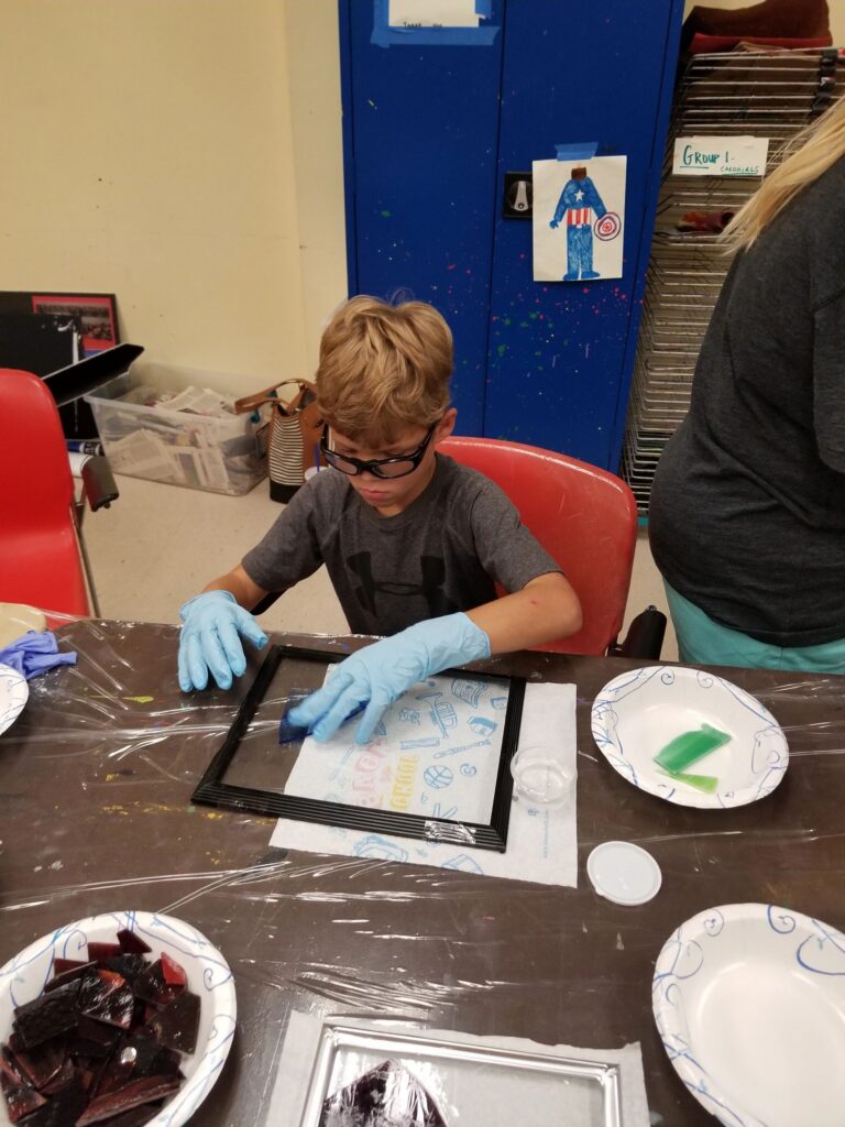 Artwork and artists from the July 2019 — Stained Glass with Rudy Anderson session at Creating With Blind Abandon.