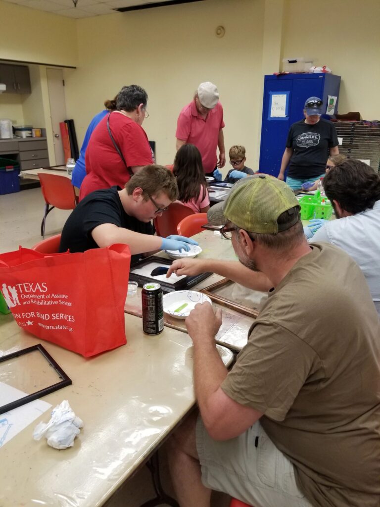 Artwork and artists from the July 2019 — Stained Glass with Rudy Anderson session at Creating With Blind Abandon.